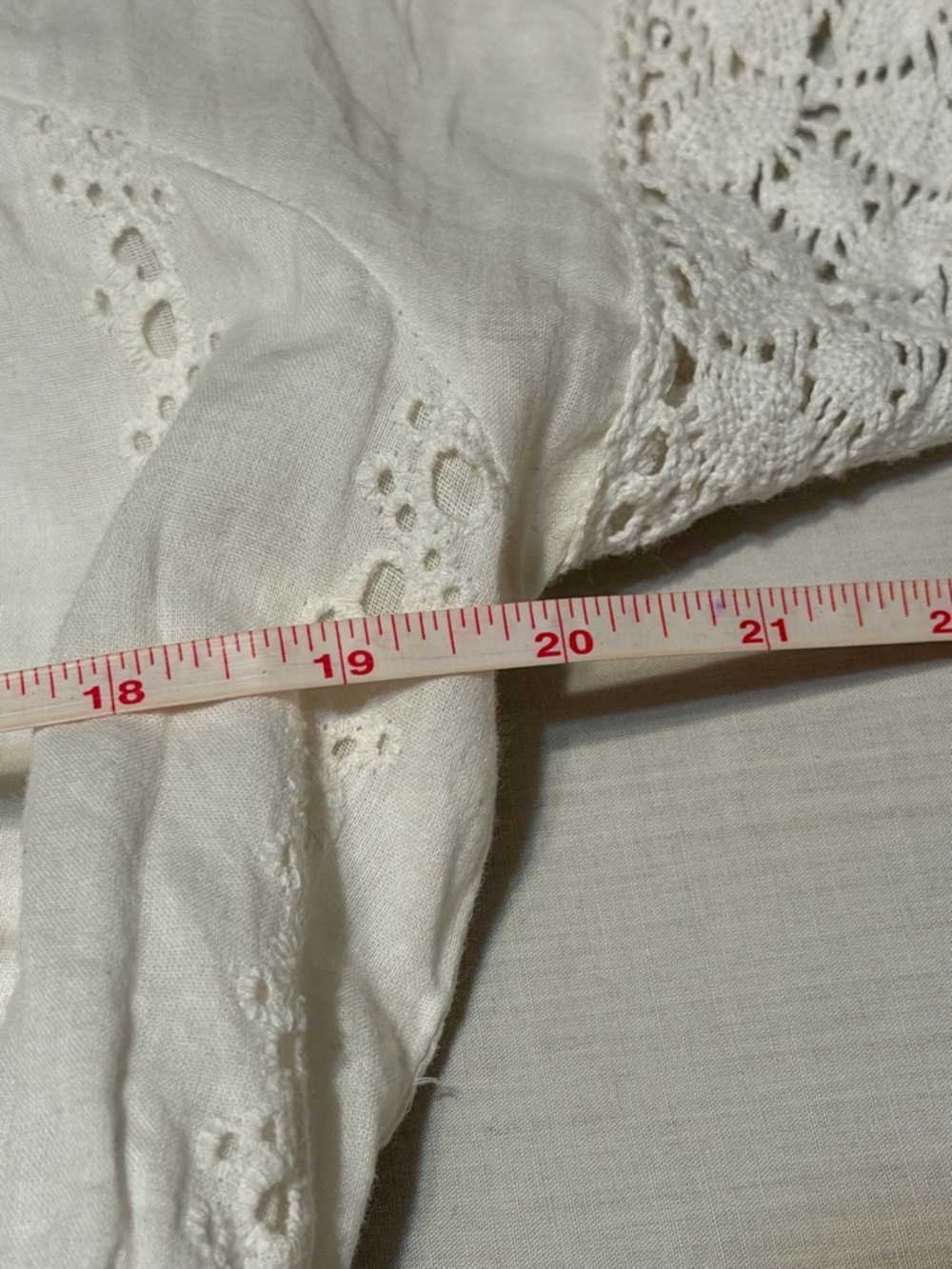 NAOO Nation AK Outfits Bohemian White Crochet Tie-Neck Maxi Dress 100% Cotton - Picture 7 of 7